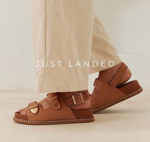 Stella Leather Sandal - Tan