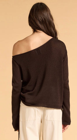 Stevie Ruched SIDE KNIT TOP