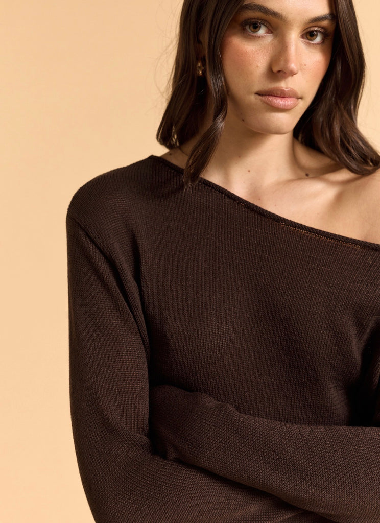 Stevie Ruched SIDE KNIT TOP