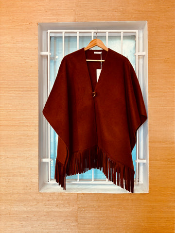 Woollen Fringed Cape