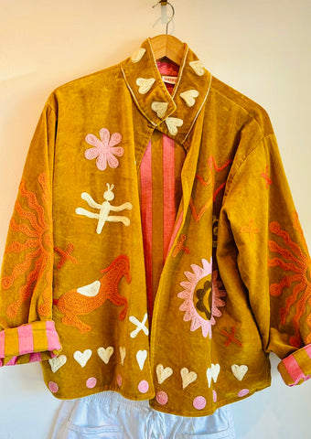 Velvet Embroidered Jackets