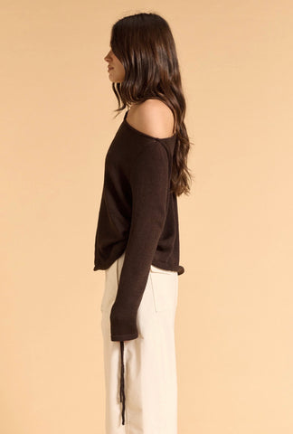 Stevie Ruched SIDE KNIT TOP