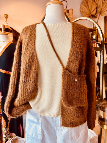 Sully Butterscotch Fluffy Cardi