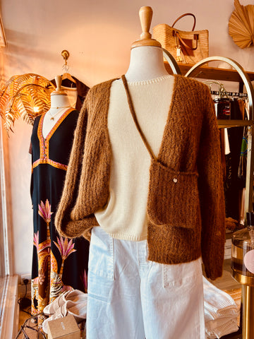 Sully Butterscotch Fluffy Cardi