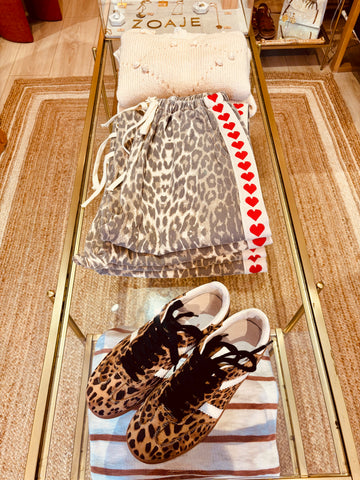 Leopard Heart Pants