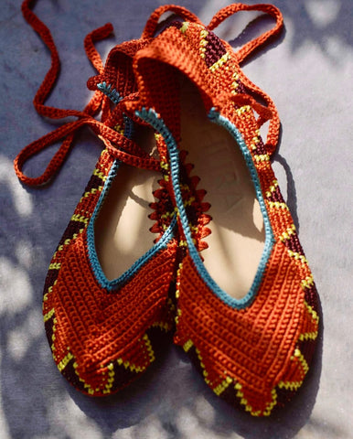 Kashura Crochet Ballet Flats