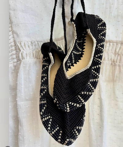 Kashura Crochet Ballet Flats