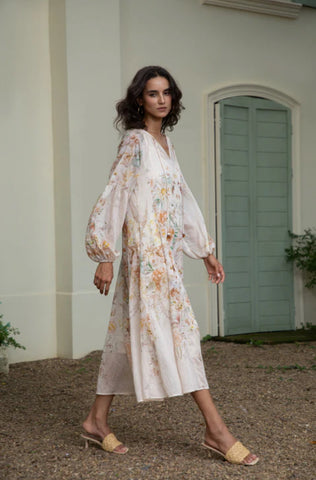 ATTICUS LONG SLEEVE PRINTED DRESS