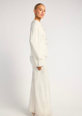 Cleo White Knit Set