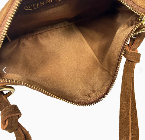 Petite Ring Suede Bag