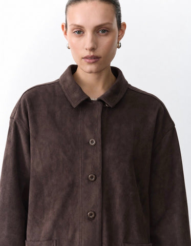 Faux Suede Jacket
