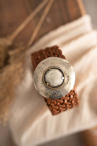 NEPTUNE BROWN LEATHER BELT